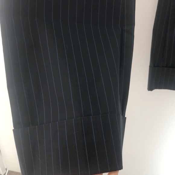 BEBE Navy Fitted Bodycon Dress Pants, 4 - Picture 5 of 5